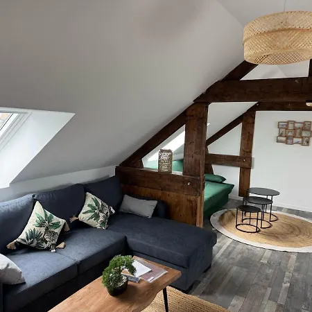 아파트 Duplex L'echo Des Remparts 볼로뉴쉬르메르